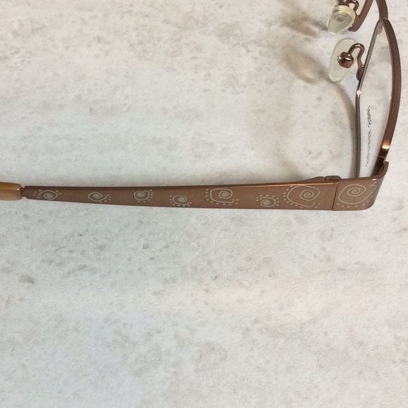 NWT Seventeen copper retro metal eyeglasses new old stock - Picture 7 of 16